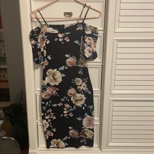 Off the shoulder floral dress